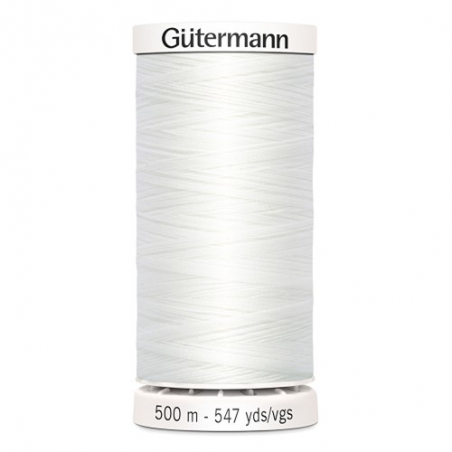 Fil à coudre gutermann 500m 100%polyester N-000