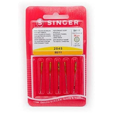 AIGUILLES SINGER STRETCH 2045 - 846R MACHINE A COUDRE - ASSORTIMENT N°70 A  N°90 - SPECIAL MAILLES