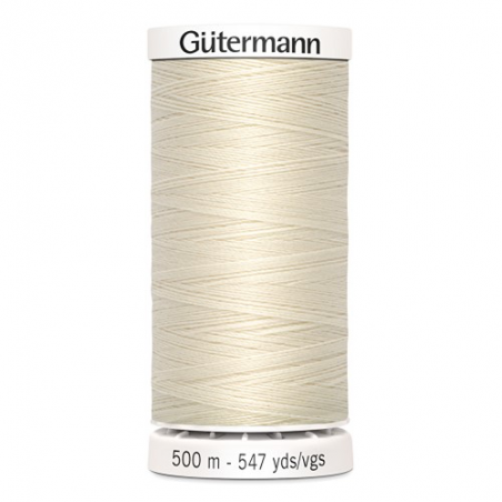 Fil à coudre gutermann 500m 100%polyester N802