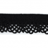 Élastique dentelle slip femme lingerie 12 mm au mètre : Couleur:Noir