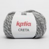 Katia CRETA coton à tricoter et crocheter : Couleur:acier