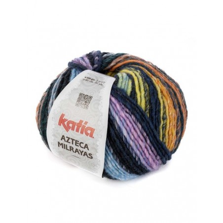 Laine a tricoter Azteca Milrayas - laine Katia -laine chinée