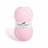 Pelote de laine à tricoter POULINETTE - Cheval Blanc : Couleur:Rose