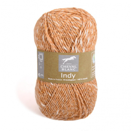 Pelote de laine à tricoter INDY - Cheval Blanc