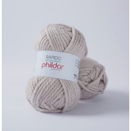 Grosse laine à tricoter Phil Rapido laine phildar