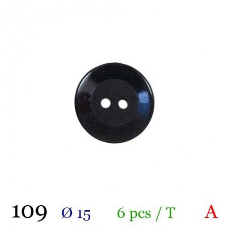 tube de 6 boutons BB109 diamètre 15 mm