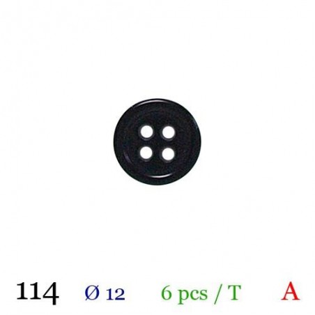 tube de 6 boutons BB114 diamètre 12 mm