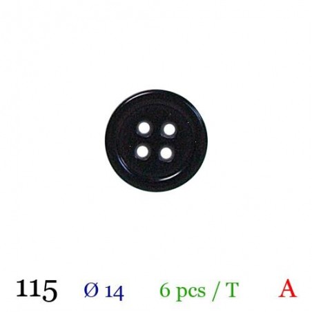 tube de 6 boutons BB115 diamètre 14 mm