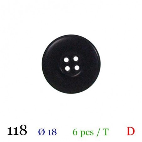 tube de 6 boutons BB118 diamètre 18 mm