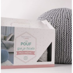 Kit « Je tricote mon Pouf »