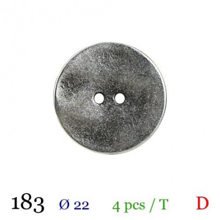 tube de 4 boutons metal BB183 diamètre 22 mm