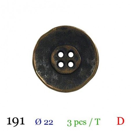 tube de 3 boutons metal BB191 diamètre 22 mm