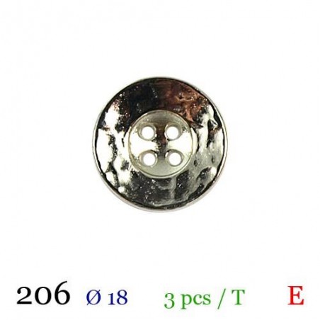 tube de 3 boutons metal diamètre 18 mm BB206