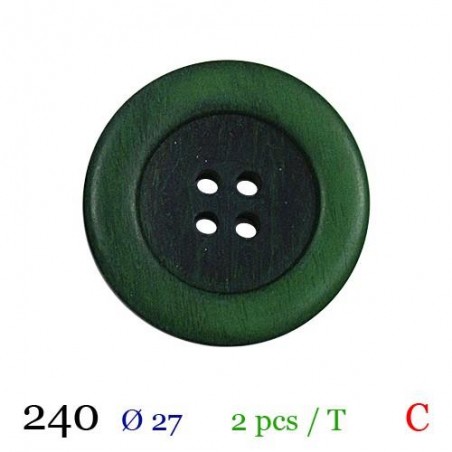 tube de 2 boutons diamètre 27 mm BB240