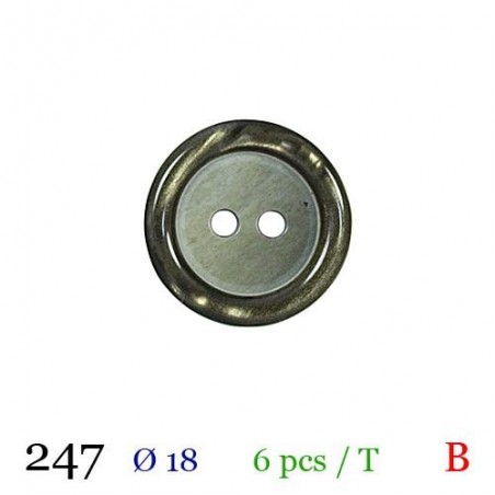 tube de 6 boutons diamètre 18 mm BB247