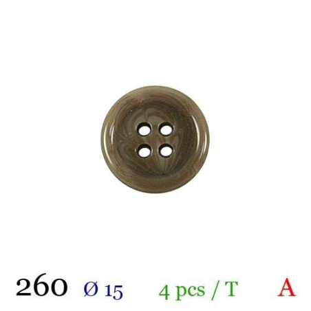 tube de 4 boutons diamètre 15 mm BB260