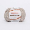 Merino-Lino Gris pierre laines et fils katia
