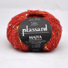 Majya - fil lurex brillant - laine plassard : Couleur:Rouge
