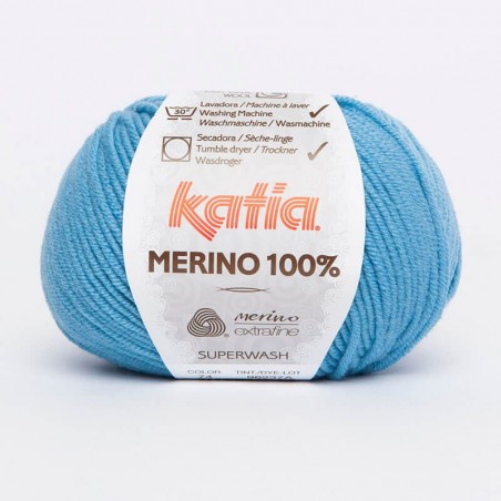Pelote de laine à tricoter fil Mérino 100% - laines et fils Katia