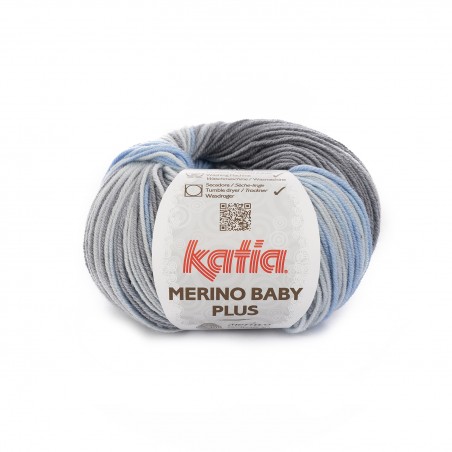 Pelote de laine à tricoter fil merino baby plus fil et laine Katia