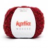 Laine à tricoter bouclette fil MOUSSE fils et laines Katia : Couleur:Rouge