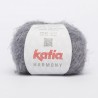 Laine poilue à tricoter laine HARMONY fils et laines KATIA : Couleur:acier